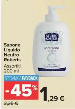 Carrefour Sapone Liquido Neutro Roberts offerta