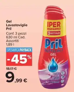 Carrefour Gel Lavastoviglie Pril offerta