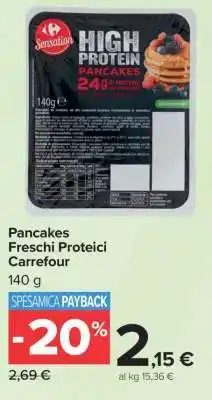 Carrefour Pancakes Freschi Proteici Carrefour offerta