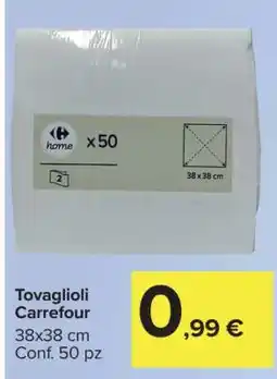 Carrefour Tovaglioli Carrefour offerta