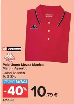 Carrefour Polo Uomo Mezza Manica Marchi Assortiti offerta