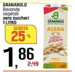Famila GRANAROLO Bevande vegetali zero zuccheri 1 LITRO offerta