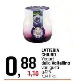 LATTERIA CHIURO Yogurt della Valtellina