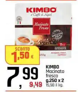 Famila KIMBO Macinato fresco offerta