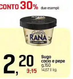 Famila Sugo Cacio e Pepe offerta