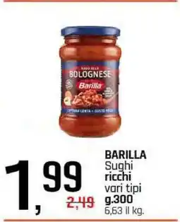 Famila BARILLA Sughi Ricchi offerta