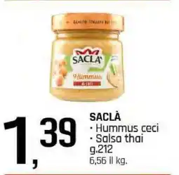 Famila Saclà Hummus ceci offerta