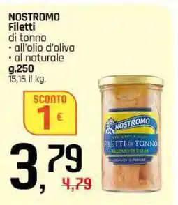 Famila Nostromo Filetti di tonno offerta