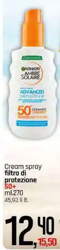 Famila Garnier Ambre Solaire Advanced Sensitive offerta