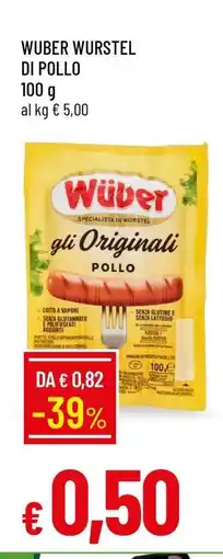 Famila Wuber Wurstel di Pollo offerta
