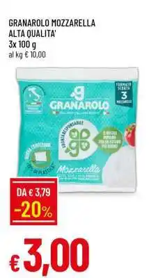 Famila GRANAROLO mozzarella alta qualità offerta