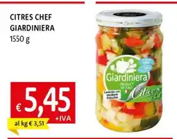 Famila CITRES CHEF GIARDINIERA offerta