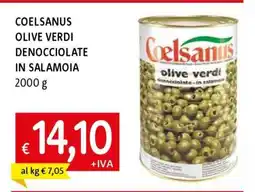 Famila COELSANUS OLIVE VERDI DENOCCIOLATE IN SALAMOIA offerta