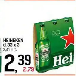Famila HEINEKEN cl.33 x 3 offerta
