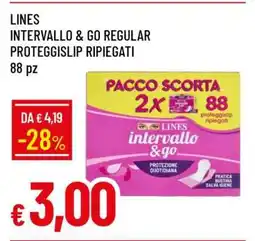 Famila LINES INTERVALLO & GO REGULAR PROTEGGISLIP RIPIEGATI offerta