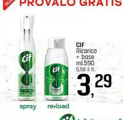 Famila CIF Ricarica + base offerta