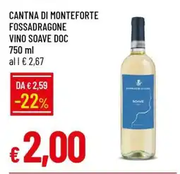 CANTINA DI MONTEFORTE FOSSADRAGONE VINO SOAVE DOC