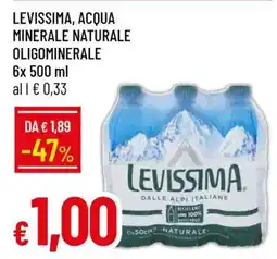 Famila LEVISSIMA, ACQUA MINERALE NATURALE OLIGOMINERALE offerta