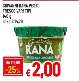 Famila GIOVANNI RANA PESTO FRESCO VARI TIPI offerta