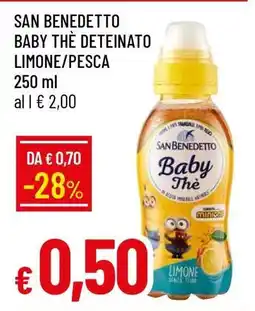 Famila SAN BENEDETTO BABY THÈ DETEINATO LIMONE/PESCA offerta