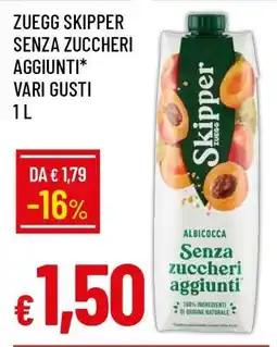 Famila Zuegg Skipper Senza Zuccheri Aggiunti Vari Gusti 1 L offerta