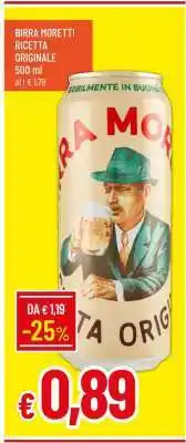 Famila BIRRA MORETTI RICETTA ORIGINALE offerta