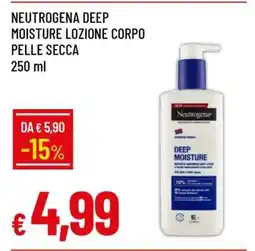 Famila NEUTROGENA DEEP MOISTURE LOZIONE CORPO PELLE SECCA offerta
