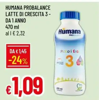 Famila HUMANA PROBALANCE LATTE DI CRESCITA 3 - DA 1 ANNO offerta