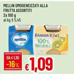 Famila MELLIN OMOGENEIZZATI ALLA FRUTTA ASSORTITI offerta