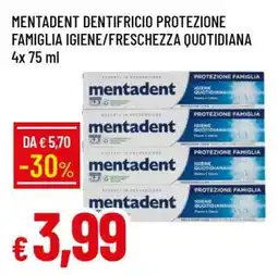 Famila MENTADENT DENTIFRICIO PROTEZIONE FAMIGLIA IGIENE/FRESCHEZZA QUOTIDIANA offerta