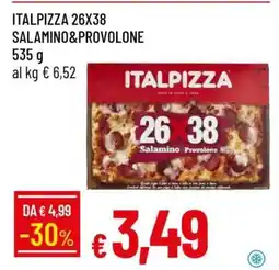 Famila ITALPIZZA 26X38 SALAMINO&PROVOLONE offerta