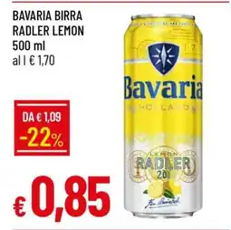 Famila BAVARIA BIRRA RADLER LEMON offerta