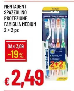 Famila MENTADENT SPAZZOLINO PROTEZIONE FAMIGLIA MEDIUM offerta