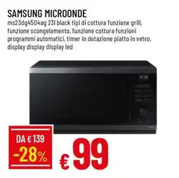 Famila SAMSUNG MICROONDE offerta