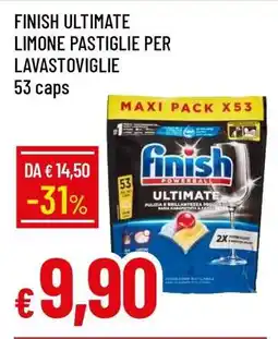 Famila FINISH ULTIMATE LIMONE PASTIGLIE PER LAVASTOVIGLIE offerta