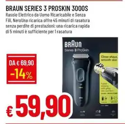 Famila BRAUN SERIES 3 PROSKIN 3000S offerta