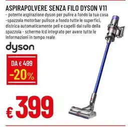 Famila ASPIRAPOLVERE SENZA FILO DYSON V11 offerta