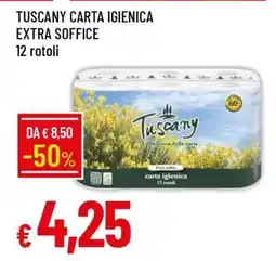 Famila TUSCANY CARTA IGIENICA EXTRA SOFFICE offerta