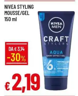Famila NIVEA STYLING MOUSSE/GEL offerta