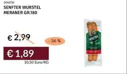 Prezzemolo e Vitale Senfter wurstel meraner offerta