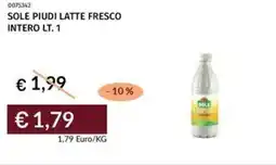 Prezzemolo e Vitale Sole piudi latte fresco intero offerta