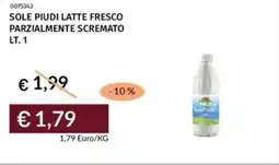 Prezzemolo e Vitale Sole piudi latte fresco parzialmente scremato offerta