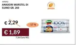 Prezzemolo e Vitale Amadori wurstel di suino offerta