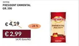 Prezzemolo e Vitale President emmental offerta