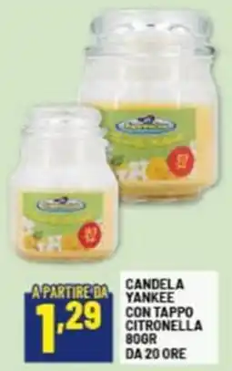 Risparmio Casa Candela yankee con tappo citronella da 20 ore offerta