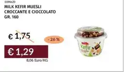 Prezzemolo e Vitale Milk kefir muesli croccante e cioccolato offerta