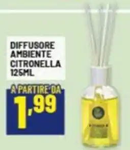 Risparmio Casa Diffusore ambiente citronella offerta
