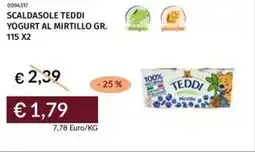Prezzemolo e Vitale Scaldasole teddi yogurt al mirtillo offerta