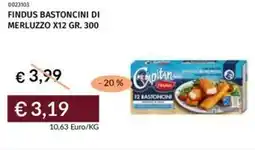 Prezzemolo e Vitale Findus bastoncini di merluzzo offerta