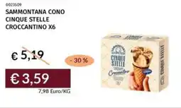 Prezzemolo e Vitale Sammontana cono cinque stelle croccantino offerta